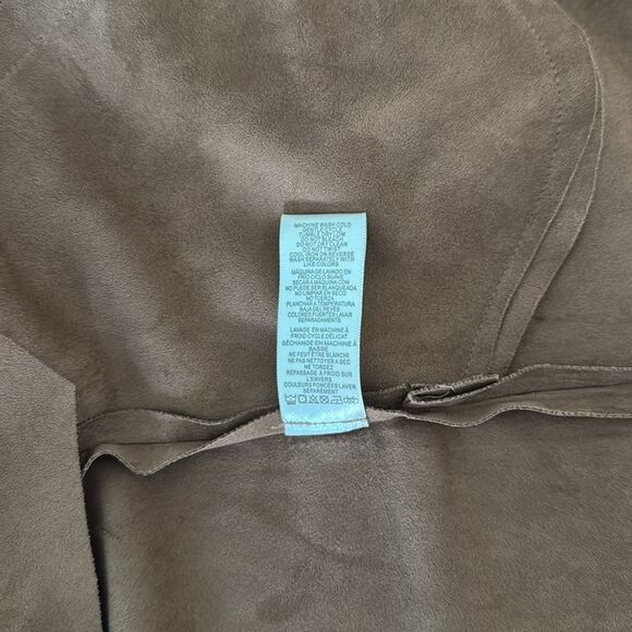 Simply NOELLE NwT L/XL Faux Suede open cardigan /Jacket - Picture 9 of 9